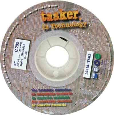 Produktbild von Mikrofonkabel auf Rolle 2x 0.08 mm² 100 m Schwarz