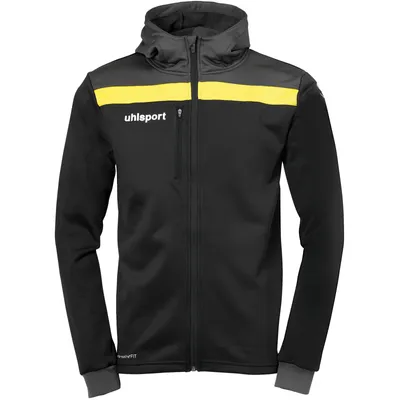Produktbild von Uhlsport Offense 23 Trainingsjacke Mit Kapuze Kinder - Schwarz / Anthrazit / Lime