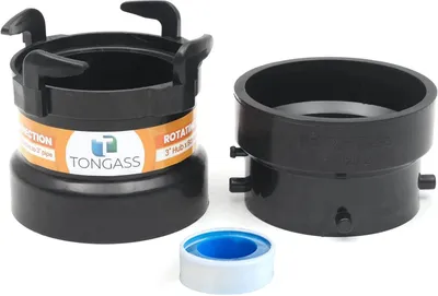 Zdjęcie produktu dla Adapter do odprowadzania ścieków z kampera, wykonany z PVC. Złączka do odprowadzania ścieków z kampera i