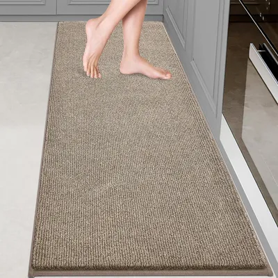 Obrázok produktu pre Koberec Läufer, 60 x 180 cm, béžová farba, protišmyková, umývateľný