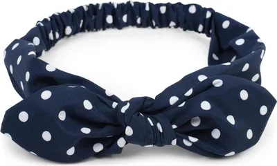 Produktbild von styleBREAKER Damen Haarband mit Punkte Muster, Schleife und Gummizug, Stirnband, Headband, Pinup, Rockabilly, Haarschmuck 04026036