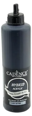 Immagine prodotto di Vernice acrilica Cadence 500 ml nero - Vernice ibrida per tutte le superfici