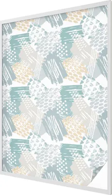 Obrázok produktu pre Vitrážová fólia na okno - 146x100 cm - vitrážový vzor - nepriehľadná dekoratívna fólia na ochranu súkromia - samolepiaca, UV ochrana - abstraktná mozaika