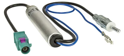 Fakra-Antennenadapter mit Phantomstrom für Audi, VW u.a. auf DIN