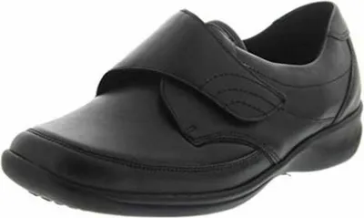 Produktbild von Waldläufer Millu-S, Ortho-Tritt, Glattleder / Stretch, schwarz, Weite M, Klettverschluss M54306-301- 37 1/2