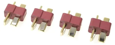 Imagen del producto de Conector GForce GF-1006-002, tipo Deans, con contactos dorados, 4 unidades