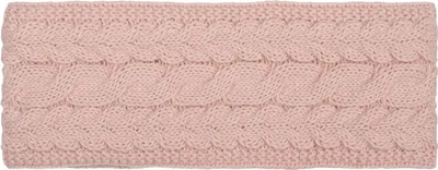 Produktbild von styleBREAKER Damen Strick Stirnband einfarbig mit Zopfmuster, Thermo Fleece Futter, Winter Headband Uni 04026058