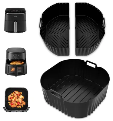 3er-Set Silikonformen für Heißluftfritteuse, 6,2 L, antihaftbeschichtet