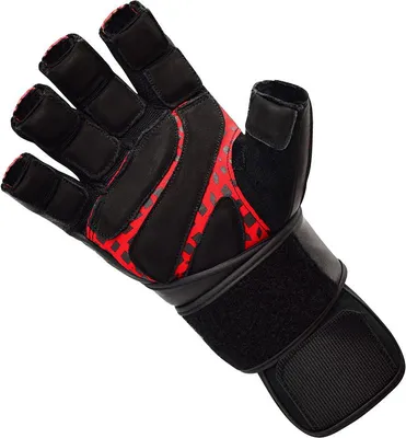 Produktbild von RDX Trainingshandschuhe – Verbesserte Version mit 3,5" Strap für optimalen Griff, Halt & Fokus. Ideal für Anfänger & Profis im Fitness- und Krafttraining