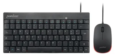 Image de Clavier et souris - Filaire - 80 touches - Touches multimédia - Noir