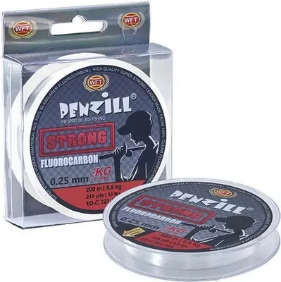 Produktbild von WFT Penzill Fluorocarbon Strong 50m 0,40mm 13,4kg - Vorfachschnur