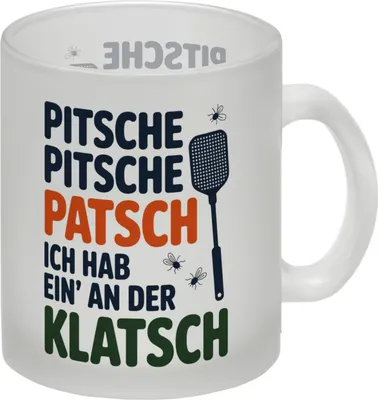 Produktbild von Fliegenklatsche Ich habe ein an der Klatsche Glas Tasse
