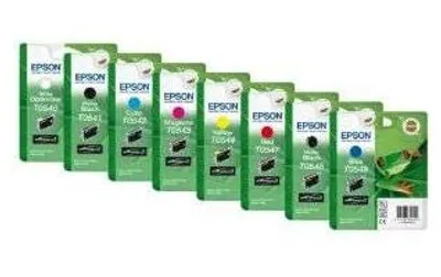 Produktbild von EPSON MULTIPACK FÜR EPSON STYLUS R800/R1800/4000/9600 ENTHÄLT T0540/T0541/T0542/T0543/T0544/T0547/T0548/T0549 Set Satz