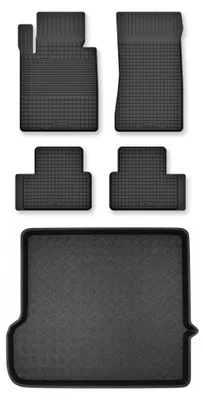 Obrázok produktu pre Vaničkové autokoberce + vaňa kufra pre: BMW X3 E83 2003-2010 SUV 5 ks