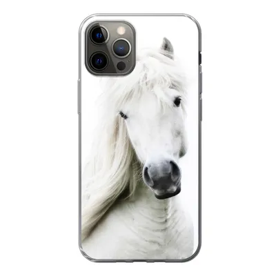Produktbild von MuchoWow® Handyhülle Schutzhülle Hülle für iPhone 12 Pro Pferde - Nutztiere - Mähnen Silikon Softcase Handy Hülle - Abdeckung