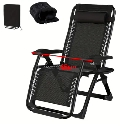 Imagen del producto de Silla de relax - Silla de jardín - Silla de camping - Silla para balcón - Respaldo ajustable