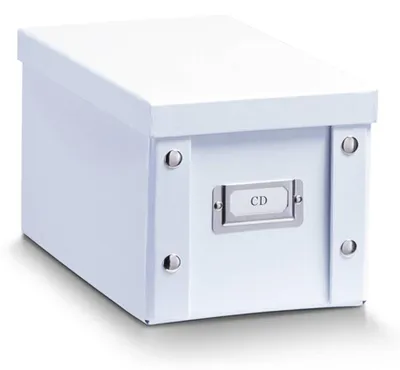 Produktbild von Zeller CD-Box, Pappe, weiß 16,5x28x15