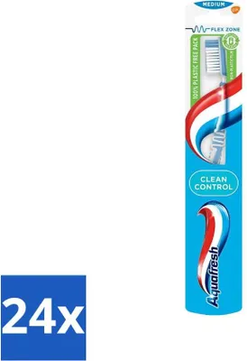 Immagine prodotto di Spazzolino Aquafresh Clean Control Medium - confezione risparmio - 24 pezzi
