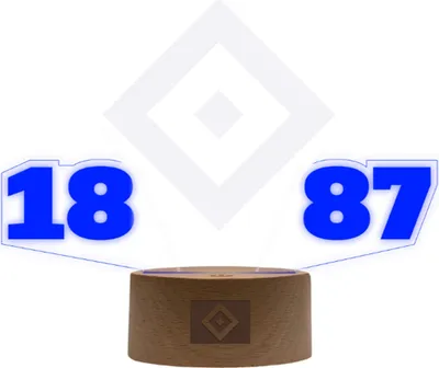 Produktbild von Hamburger SV HSV LED Licht "1887"