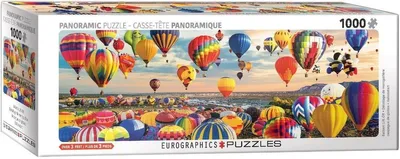 Immagine prodotto di Eurographics Panorama-Puzzle Ballonstart, Heißluftballons, 1000 Teile, 6010-5923