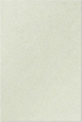 Produktbild von Abstraktes Ornament Spiralen Art-Deco-Stil – Vinyl Fußmatte – 150x225 cm – Rutschfest, Pflegeleicht & Langlebig