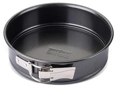 Produktbild von Zenker Springform Ø 16 cm SPECIAL - MINI, kleine Backform mit Flachboden aus Stahlblech, runde Kuchenform mit Antihaftbeschichtung (Farbe: Schwarz)