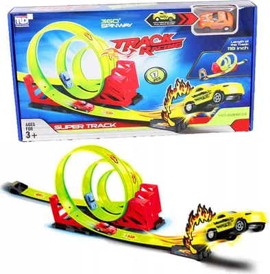 Produktbild von Trägheitsauto-Rennstrecke für Kinder 300 cm + Auto