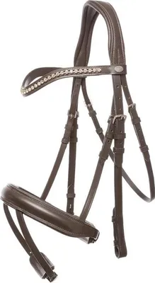 Image de Kavalkade Bridon Diana KavalSH4 Bridon combiné anglais marron poney