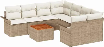 Immagine prodotto di vidaXL, 9 pezzi, color beige