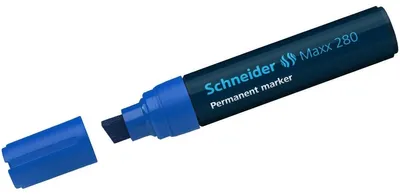Produktbild von Schneider Maxx 280, Blau, Meißel, Schwarz, Blau, 4 mm, 1,2 cm, Pappe, Glas, Papier, Kunststoff, Holz