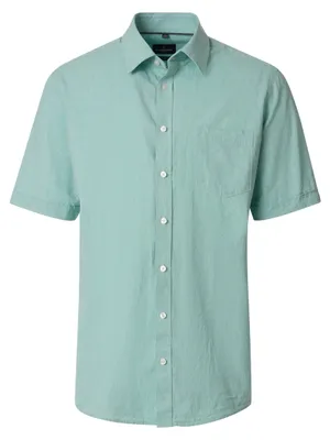 Produktbild von CASAMODA Herren Freizeithemd Kurzarm Kent Casual Leinen Grün XL