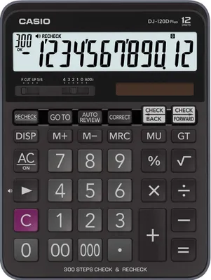 Produktbild von CASIO CASIO Tischrechner DJ-120DPLUS/DJ-120DPLUS B144xH34,6xT192mm 12-stellig