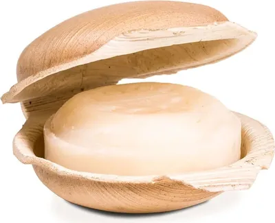 Obrázok produktu pre Holy Lama Neem & Tulsi Soap Yogi v palmovom liste – sada 2 ks – 100 G