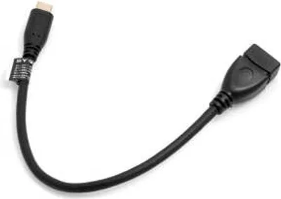 Produktbild von SYSTEM-S OTG Host USB 3.1 Type C Stecker zu USB A 3.0 Buchse On The Go Host Adapter Kabel Datenkabel Ladekabel 25 cm