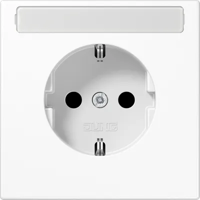 Produktbild von Jung LS1520BFKINAWW SCHUKO Steckdose mit Schriftfeld 9x58mm