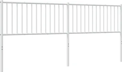 Produktbild von vidaXL Ersatz-Kopfteil Metall Weiß 200 cm