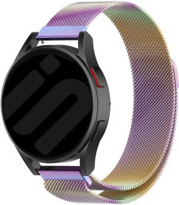 Produktbild von Strap-it Samsung Galaxy Watch 6 - 40mm Milanese Armband (Regenbogen)