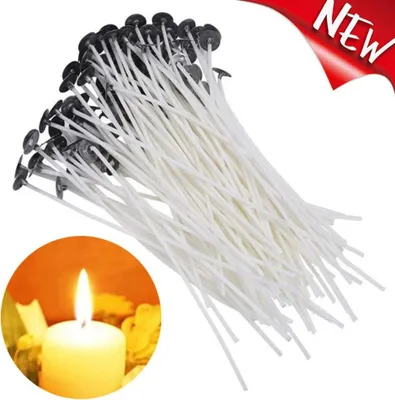 Produktbild von Ferrarium 100 Kerzendochte mit Kerzenkernen (Metallfüße)