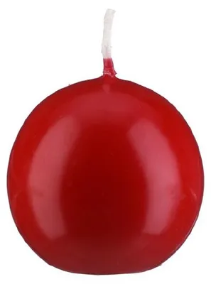 Produktbild von Kugelkerzen Glanz-Lack Rot Ø 7 cm, 4 Stück