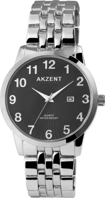 Produktbild von Akzent Exclusive Herrenarmbanduhr mit Metallband