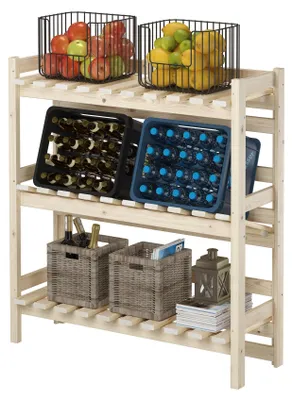 Produktbild von Kombiregal breit Vorratsregal, Kistenregal, Lagerregal aus Massivholz V-90.81-03
