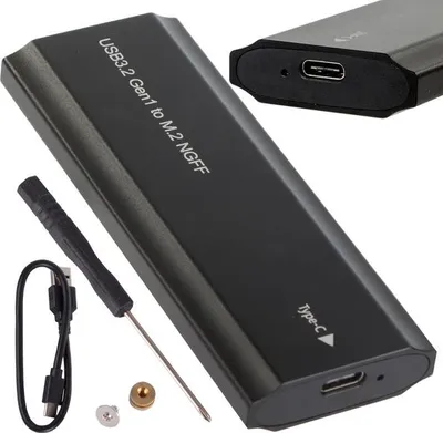 Obrázek produktu pro Adaptér pro pevný disk M.2 SATA NGFF USB 3.1 USB 3.1 typ-C 2230-2280 mm