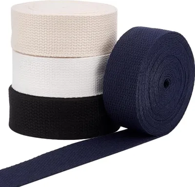 Produktbild von PolyBaumwolle Webband 20 Yards - 32 mm Breite - 4 Farben