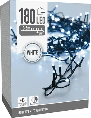 Produktbild von Außen-LED-Lichterkette 180 LEDs Kaltweiß. 16,5 m
