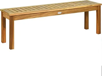 Imagen del producto de Banco de jardín para 3 personas, 132 × 34 × 43,5 cm. Banco de madera maciza, ideal para parques o jardines. Banco de jardín, banco para balcón, banco para comedor. Capacidad de carga: hasta 360 kg. Color de la madera (incluidas las patas)