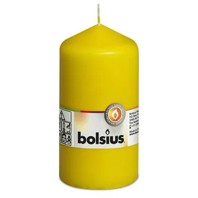 Zdjęcie produktu dla Świece filarowe Bolsius żółte 130/68 mm