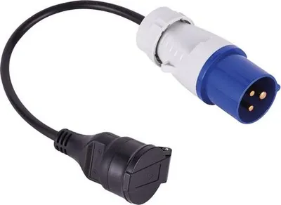 Obrázok produktu pre Predlžovací kábel pre karavany a kempingy, samec, 30 cm – Electraline