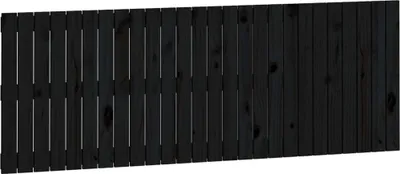 Obrázok produktu pre vidaXL Nástenné čelo čierne 166x3x60 cm Masívne borovicové drevo