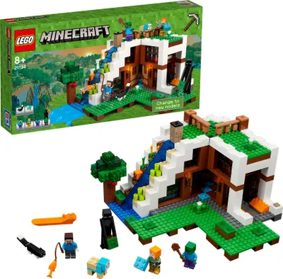 Produktbild von LEGO® Minecraft™ Unterschlupf im Wasserfall 21134