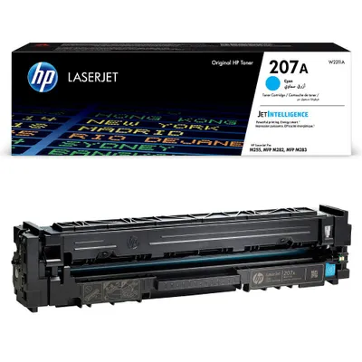 Image de HP 207A (W2211A) Toner original cyan pour HP Color LaserJet Pro M283 / M282 / M255